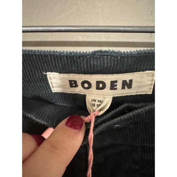 Boden 5-Pocket Cord Slim Jeans Pants Corduroy Size 10L RO446-GRN Green NEW NWT - Picture 5 of 7